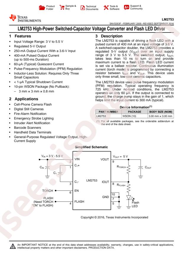 LM2753SDX/NOPB