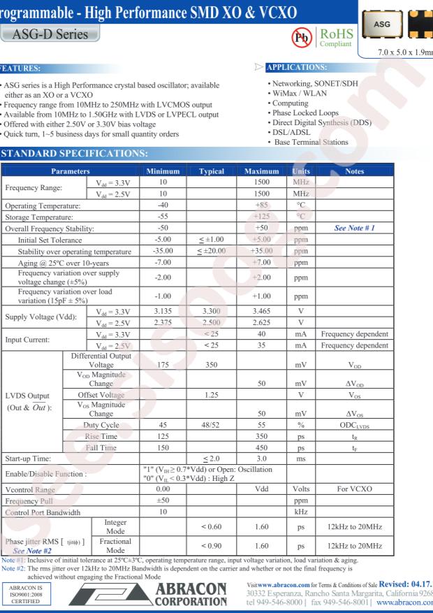 ASG-D-X-B-155.520MHZ-T