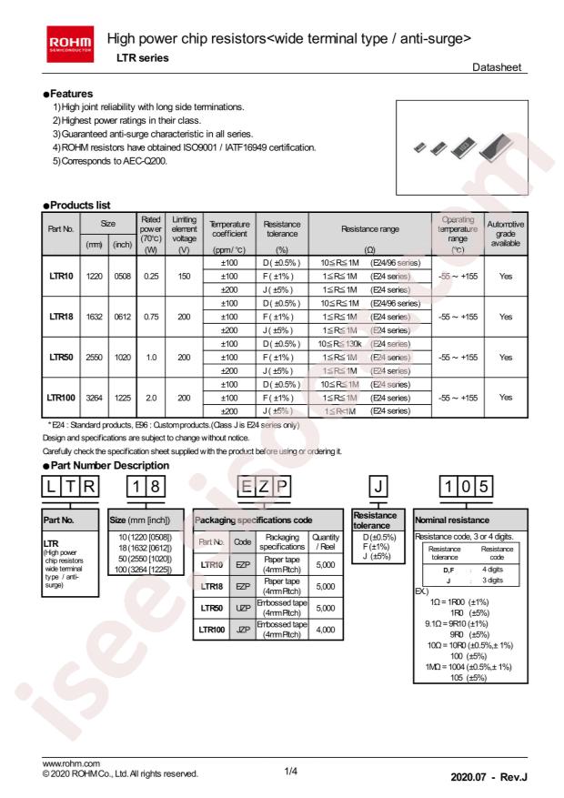 LTR10EZPJ620