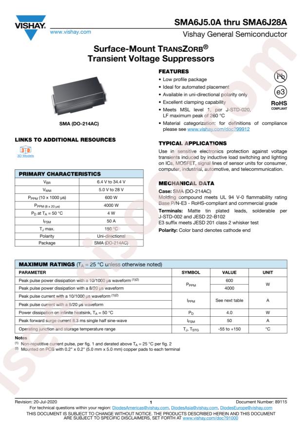 SMA6J6.0A-M3/5A