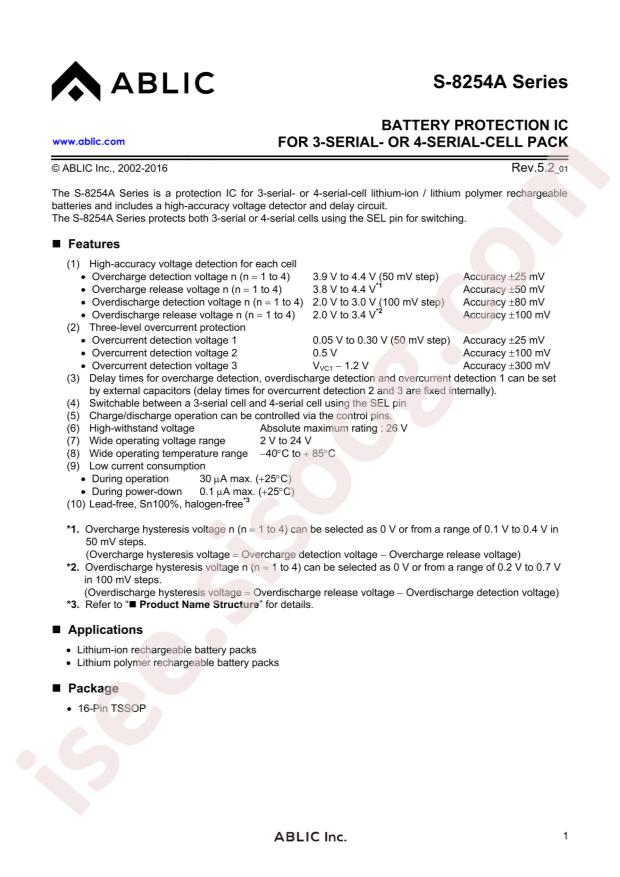 S-8254AAAFT-TB-S