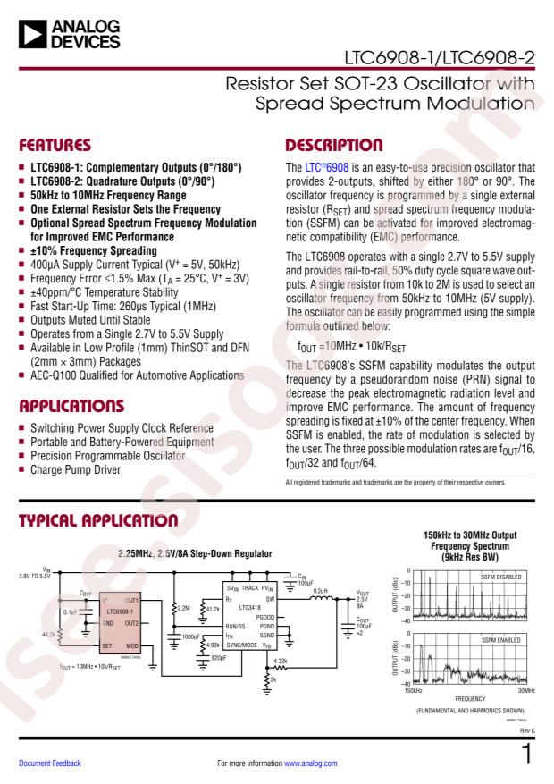 LTC6908HS6-2#TRPBF