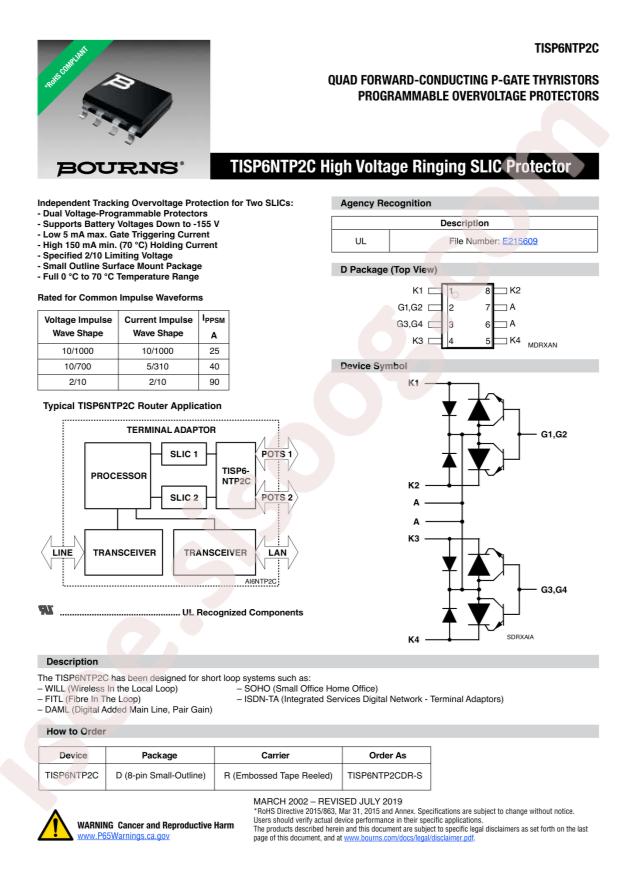 TISP6NTP2CDR-S