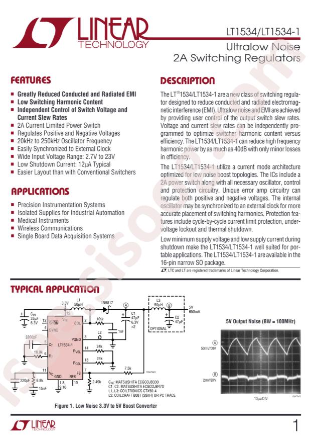 LT1534CS-1#PBF