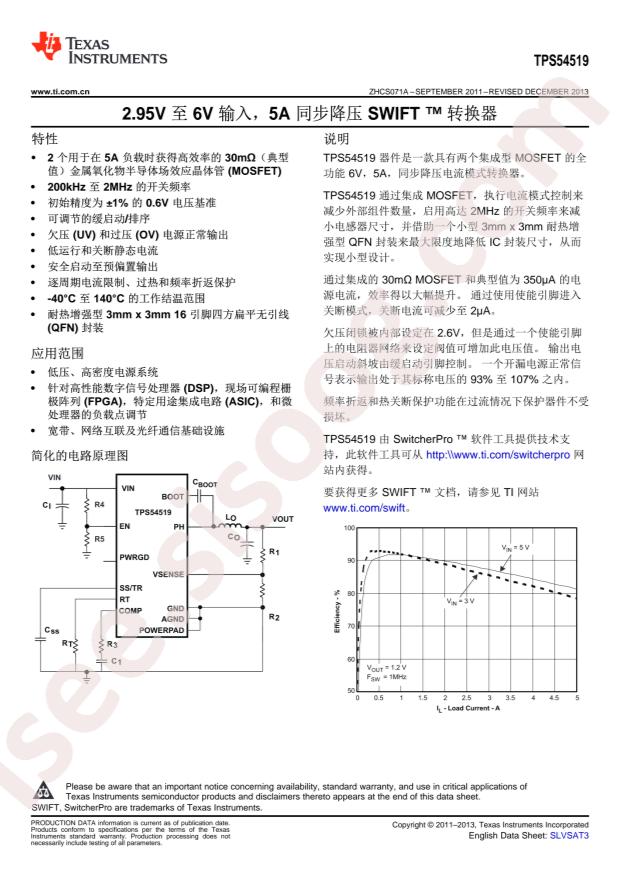 TPS54519RTET