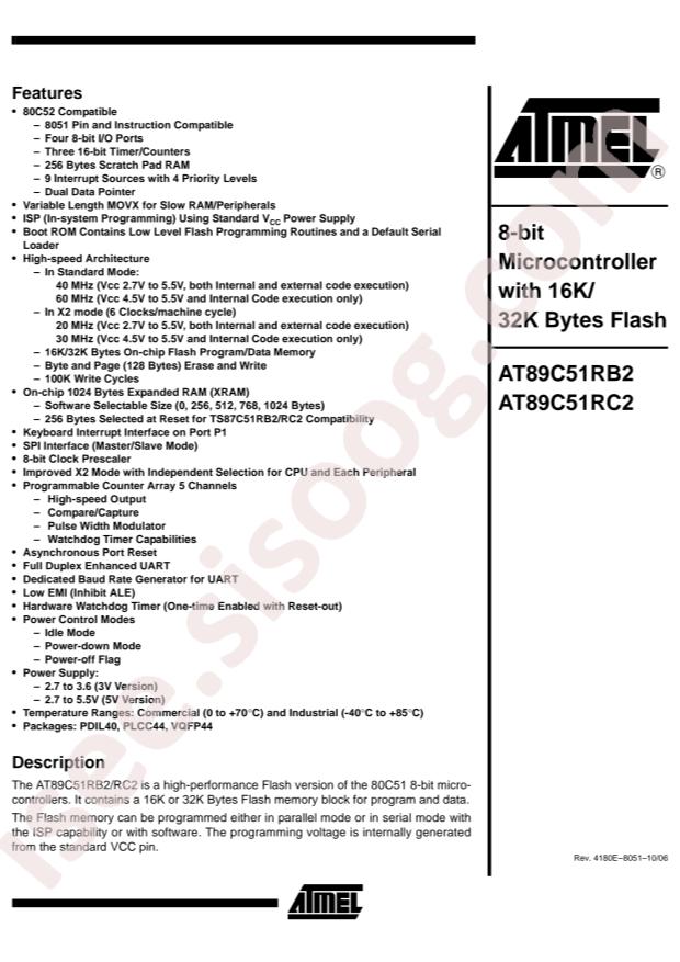 AT89C51RB2-RLRUL