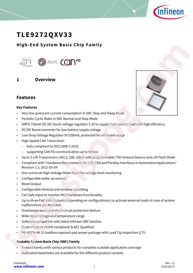 TLE9272QXV33XUMA1