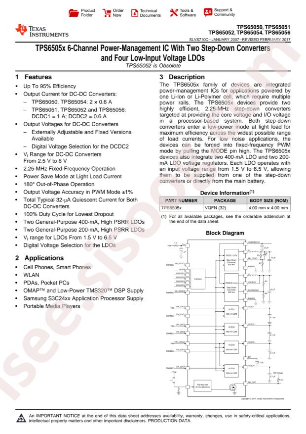 TPS65054RSMTG4