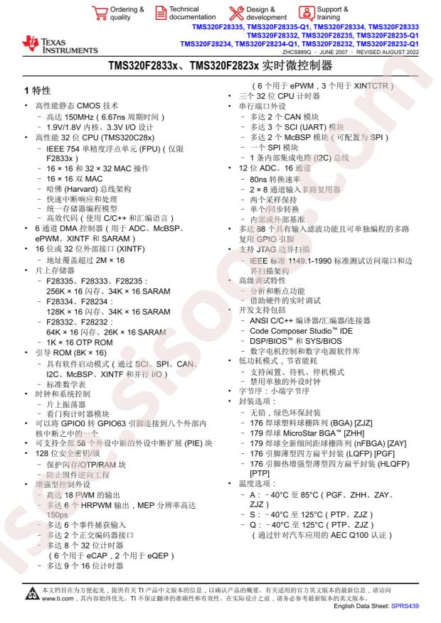 TMS320F28335ZHHA