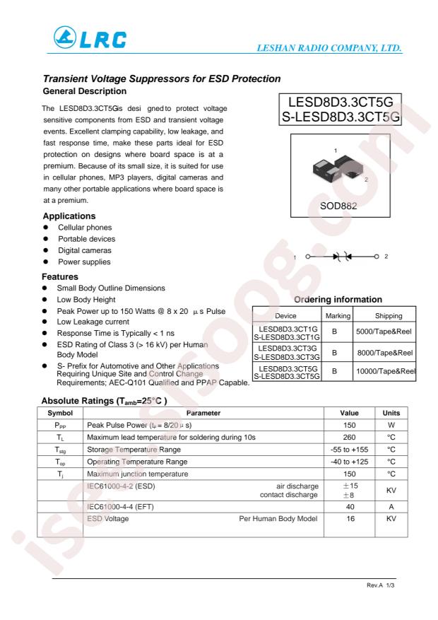 LESD8D3.3CT5G