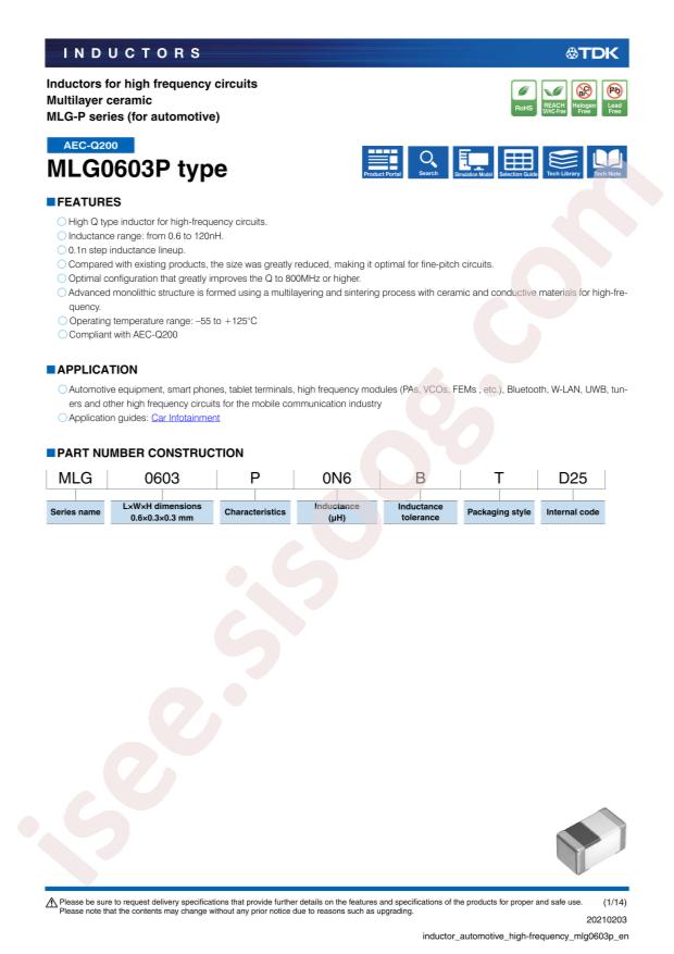 MLG0603P39NJTD25