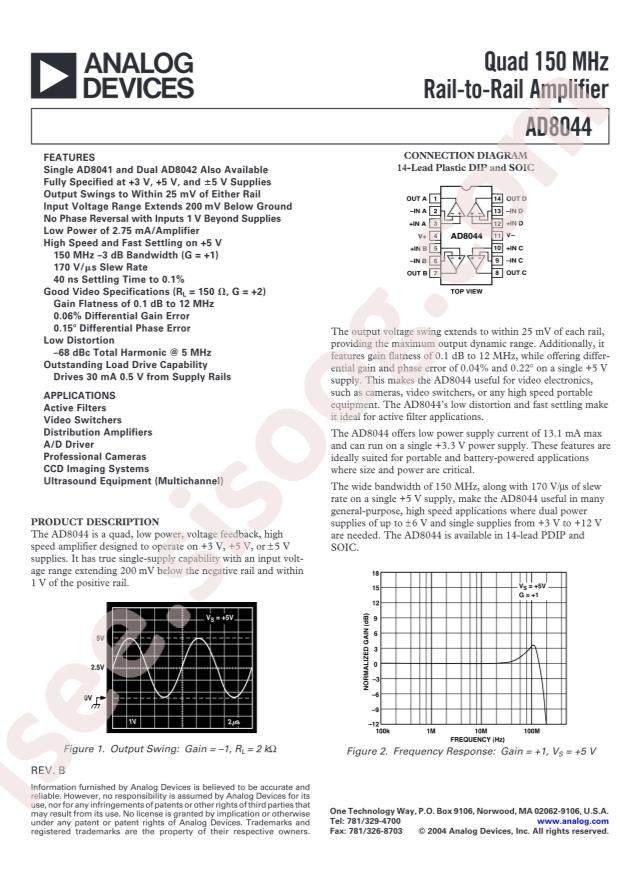 AD8044ARZ-14-REEL7