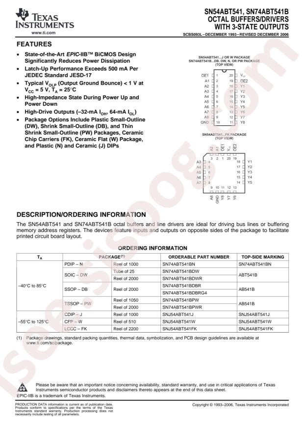 SN74ABT541BDW