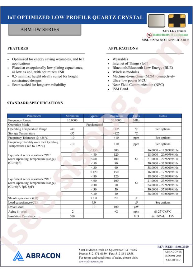 ABM11W-24.5760MHZ-7-B1U-T3