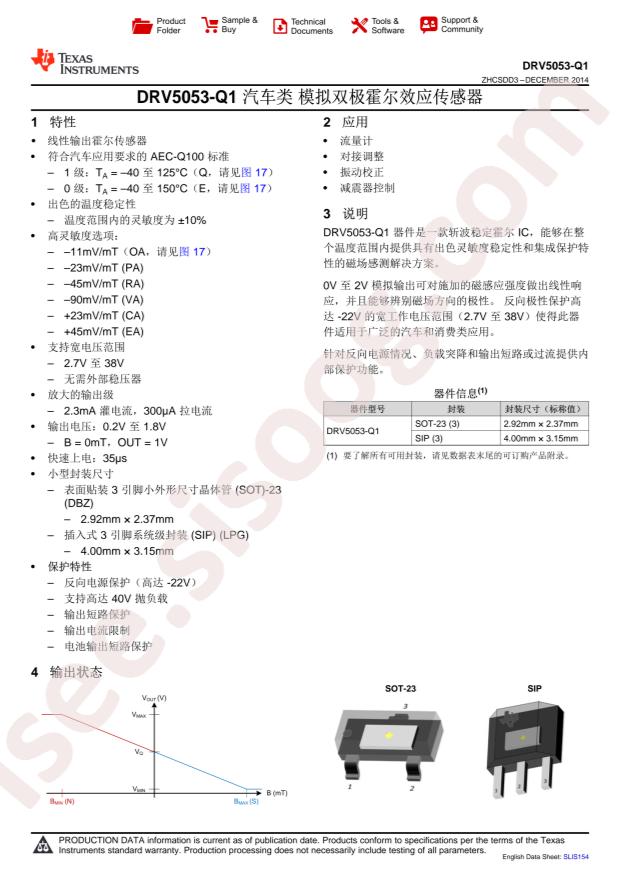 DRV5053RAQDBZRQ1