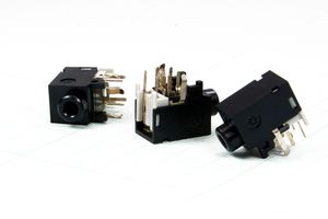 کانکتور CONNECTOR AUDIO 3.5MM FEMALE JACK 9PIN R/A / TAIWAN