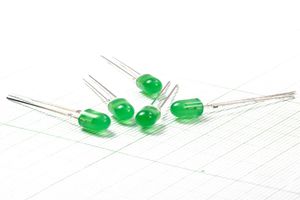 ال ای دی اوال سبز 5 میل LED 5MIL OVAL GREEN