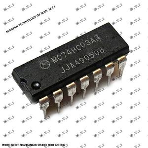 آی سی تی تی ال MC74HC03AN  / MOTOROLA MALAYSIA