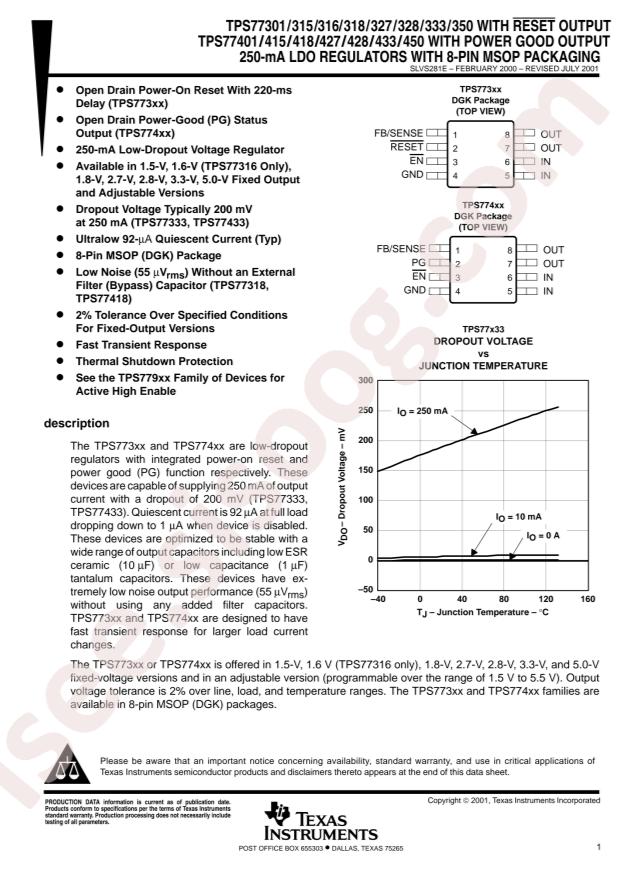 TPS77301DGKR