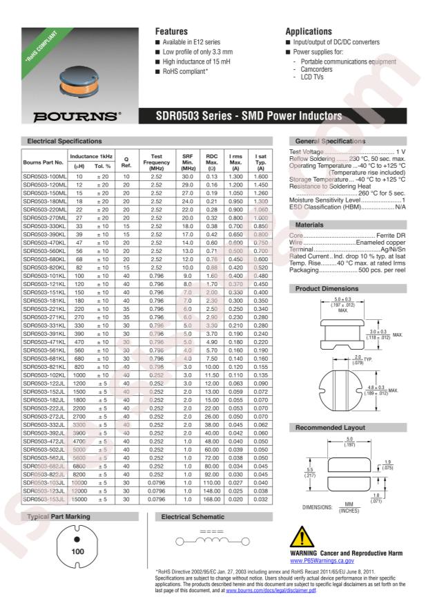 SDR0503-220ML