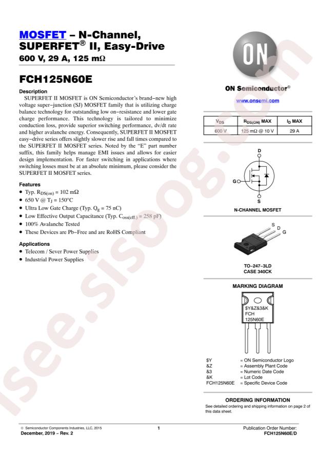 FCH125N60E