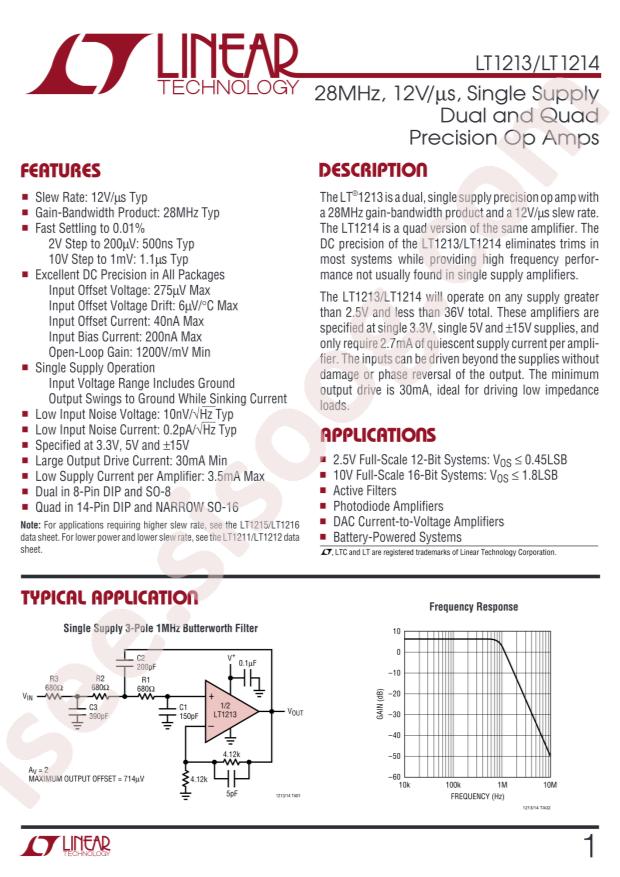 LT1214CS#PBF