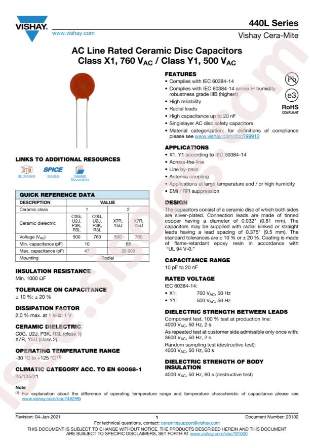 VISHAY 440LD47XT-R