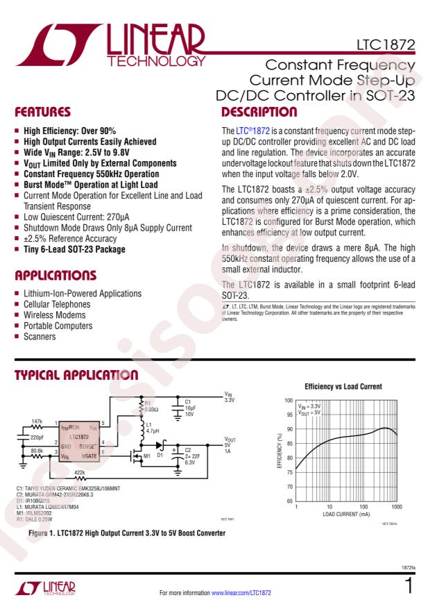 LTC1872ES6#TRMPBF