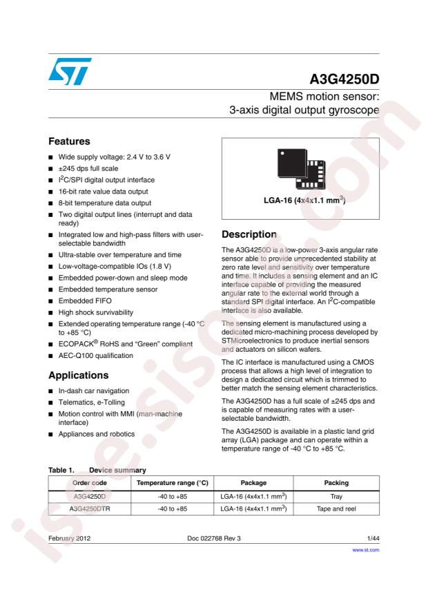 A3G4250DTR