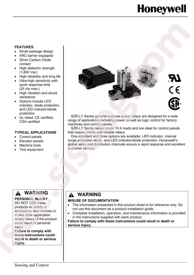 SZR-LY2-1P-DC24V