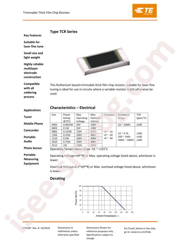 TCR0805N430K