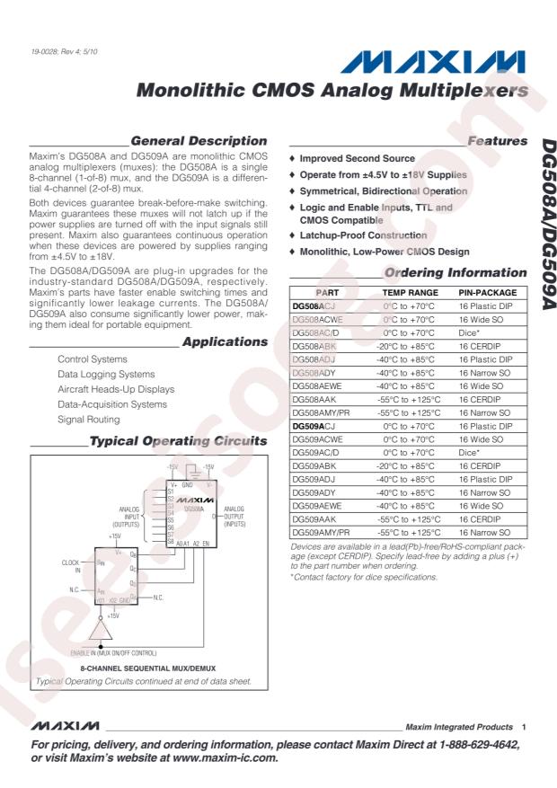 DG509ACWE+