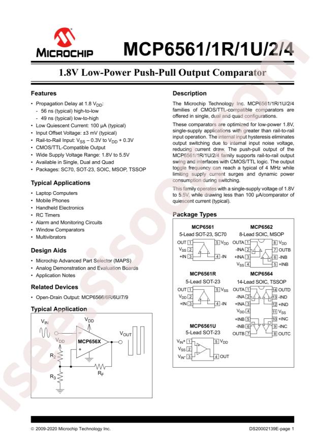 MCP6562T-E/MS