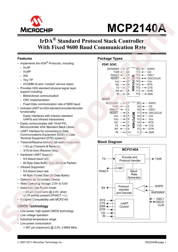 MCP2140A-I/SS