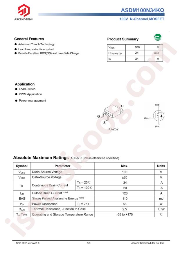 ASDM100N34KQ-R