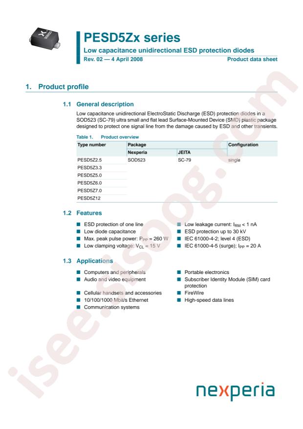PESD5Z5.0F