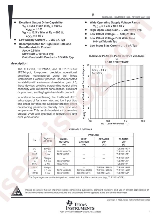 TLE2161AID