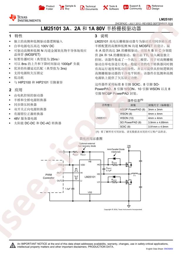 LM25101CMYE/NOPB