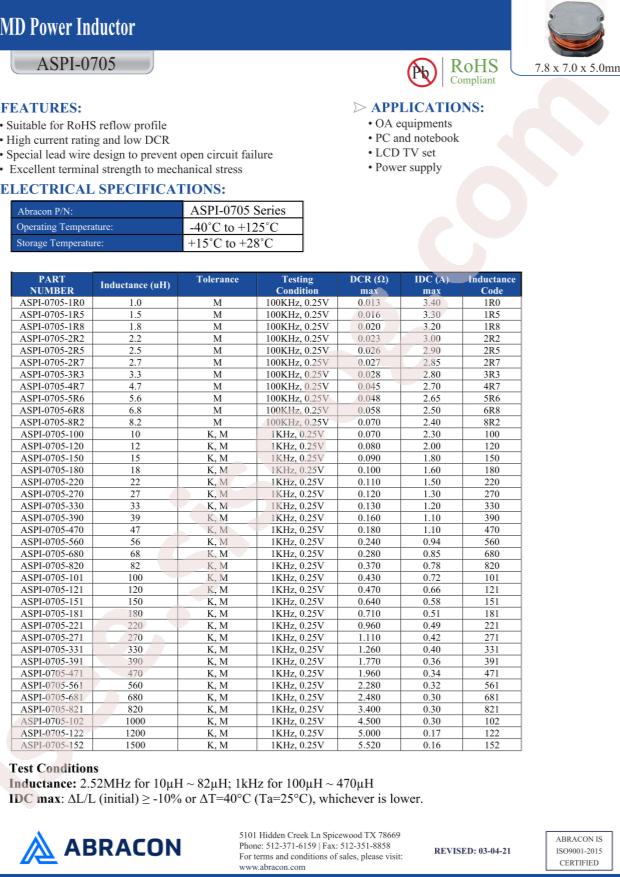 ASPI-0705-331K-T