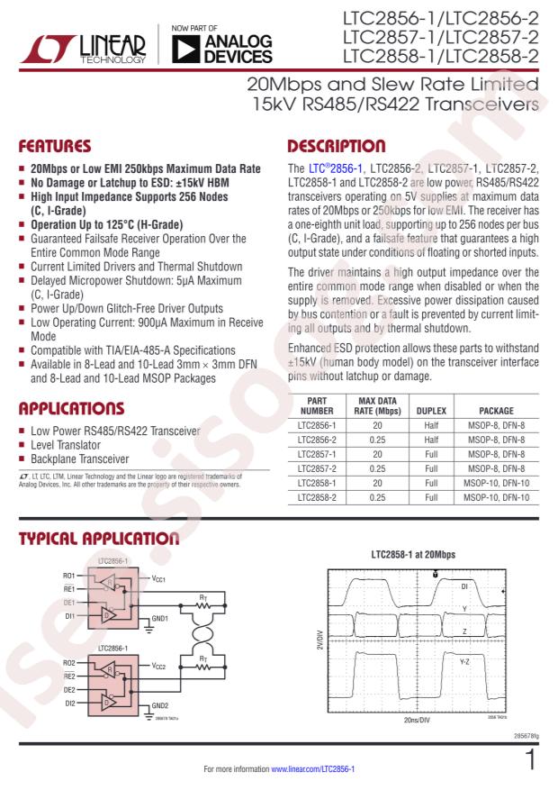 LTC2858IMS-1#PBF