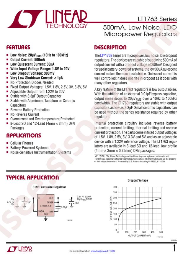 LT1763CS8-5#PBF