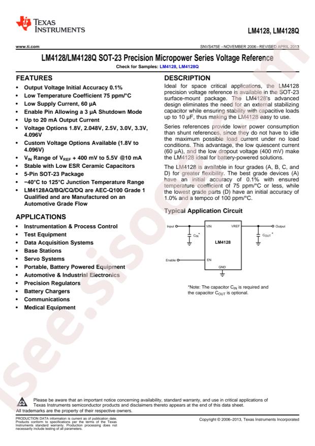 LM4128AMFX-4.1/NOPB