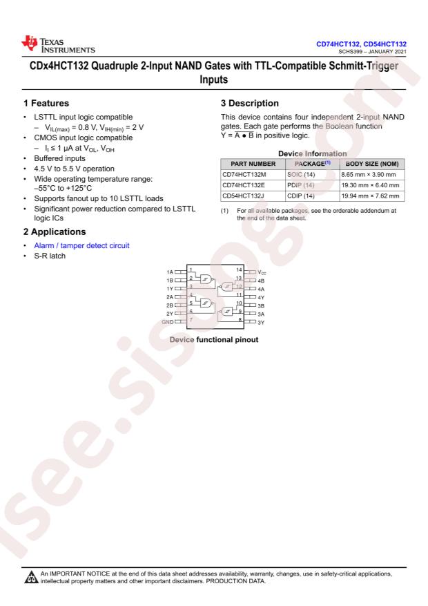 CD74HCT132E