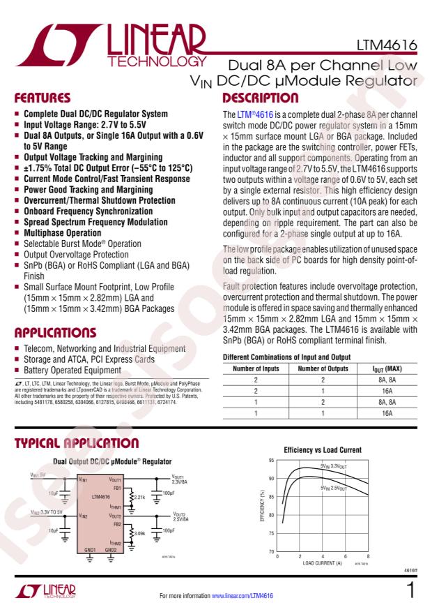 LTM4616EV#PBF