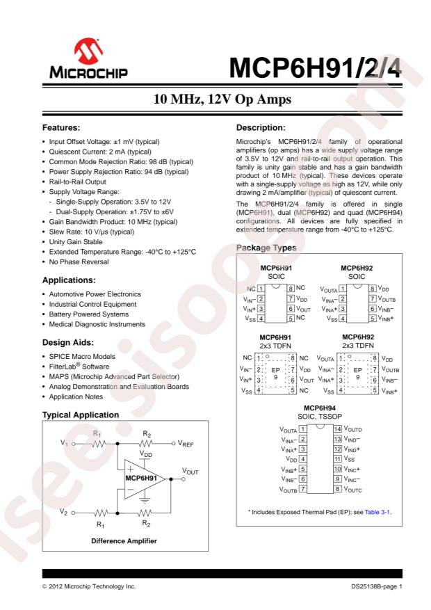 MCP6H94T-E/ST