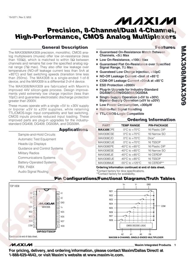 MAX309CPE+