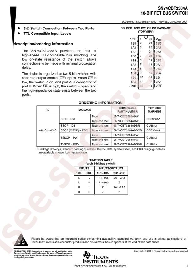 SN74CBT3384APWR
