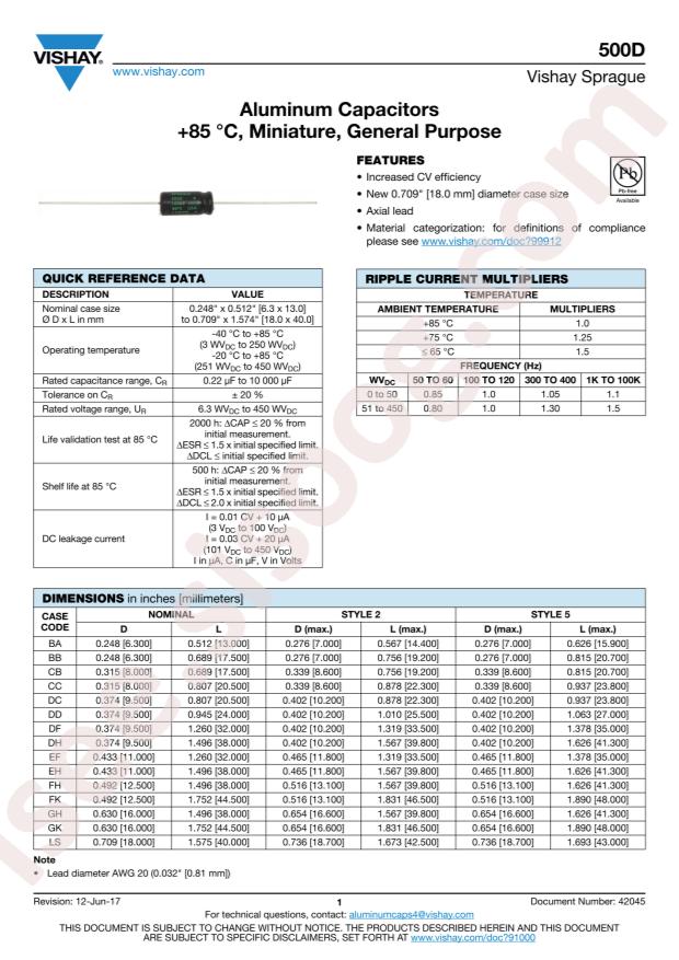 500D476M063CC5T