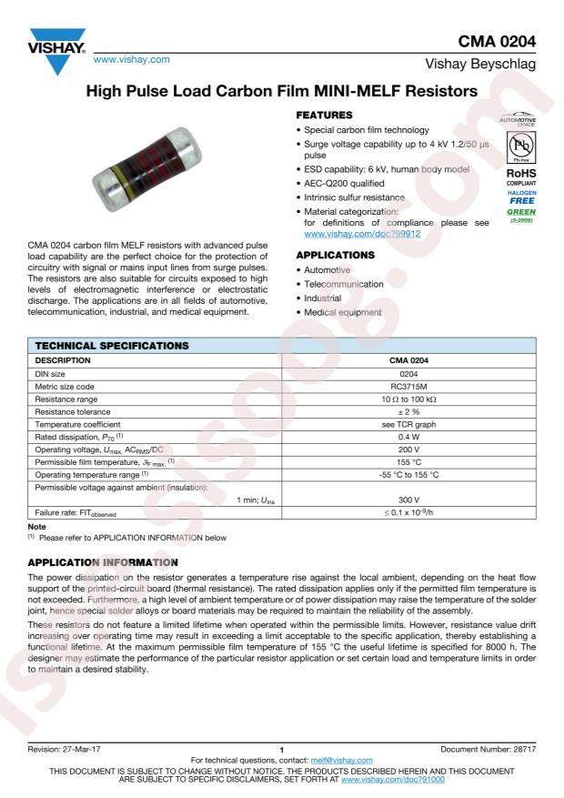 VISHAY CMA02040X6800GB300
