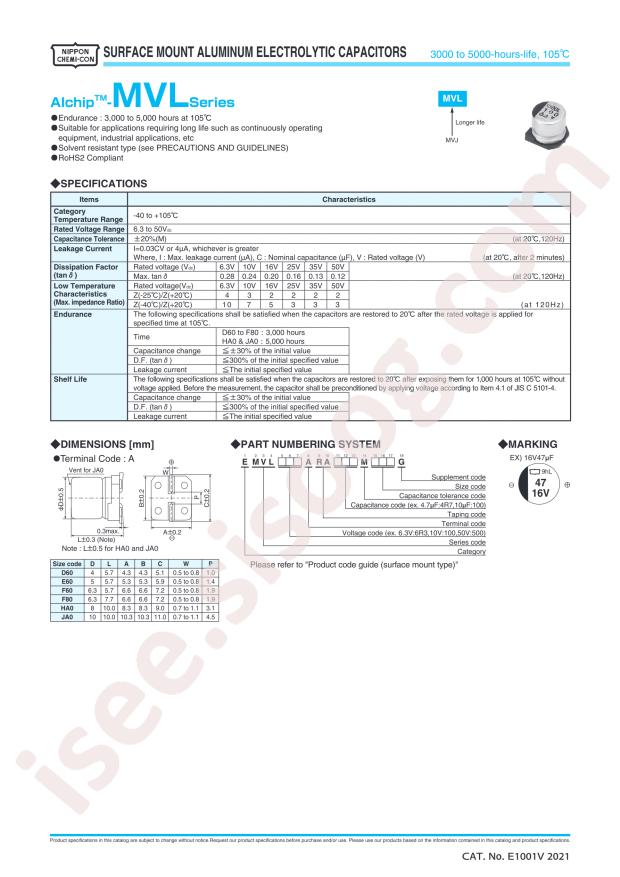 EMVL500ADA101MJA0G